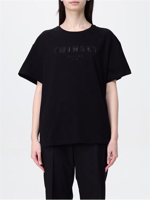 T-shirt Twinset in cotone con logo TWINSET | TT2041/00006